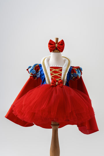 Red Fairytale Princess Dress for 5 Year Old - Costumes Club - Enchanting Costume for Dress-Up and Birthdays Red Fairytale Princess Dress for 5 Year Old - Costumes Club - Enchanting Costume for Dress-Up and Birthdays