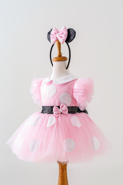 pink tutu dress toddler Baby And Toddler Girls Long Sleeve Cross Back Velour Tutu Dress - PINK