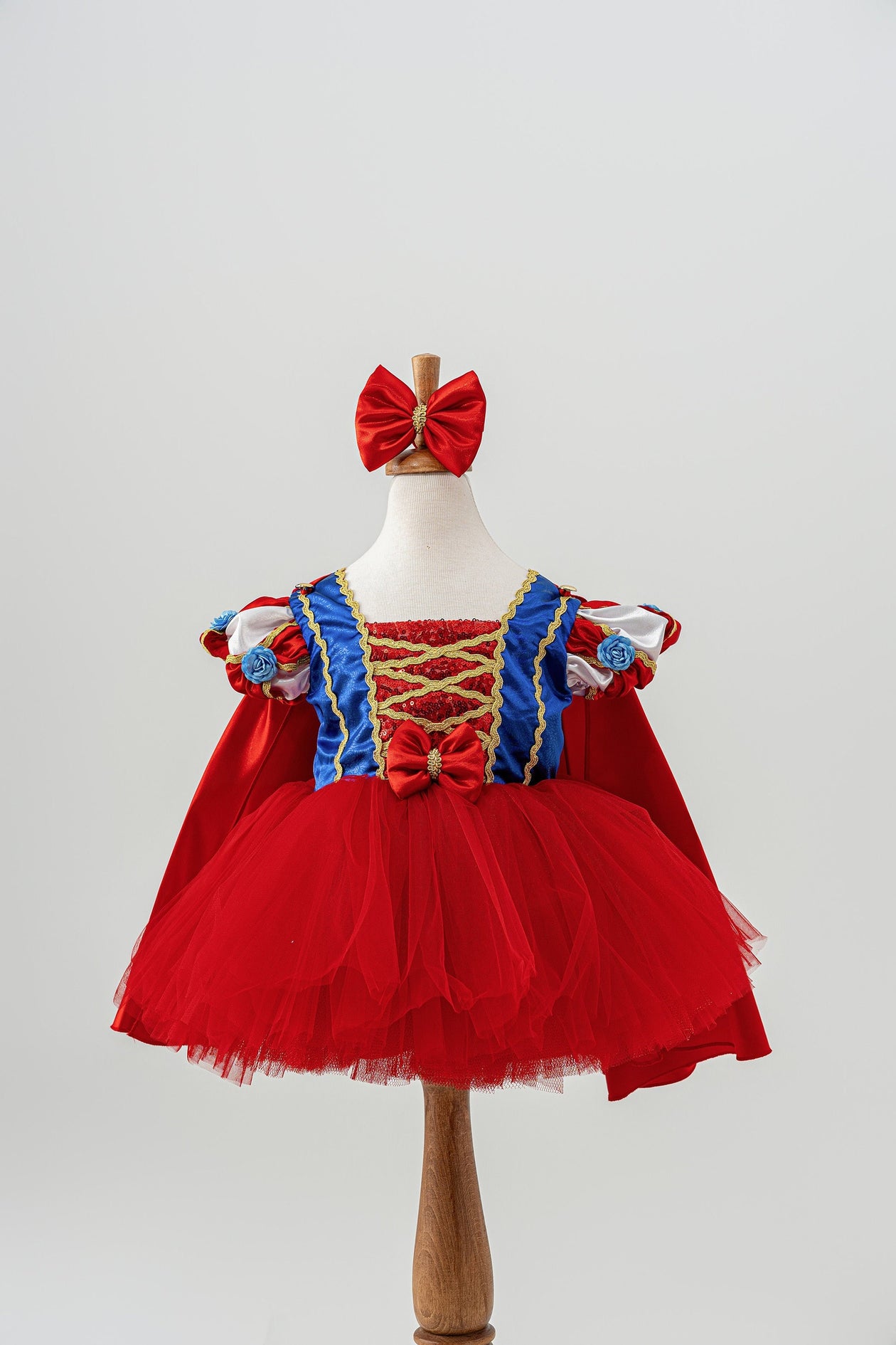 snow white dresses Red Fairytale Princess Dress 9-12 months / White