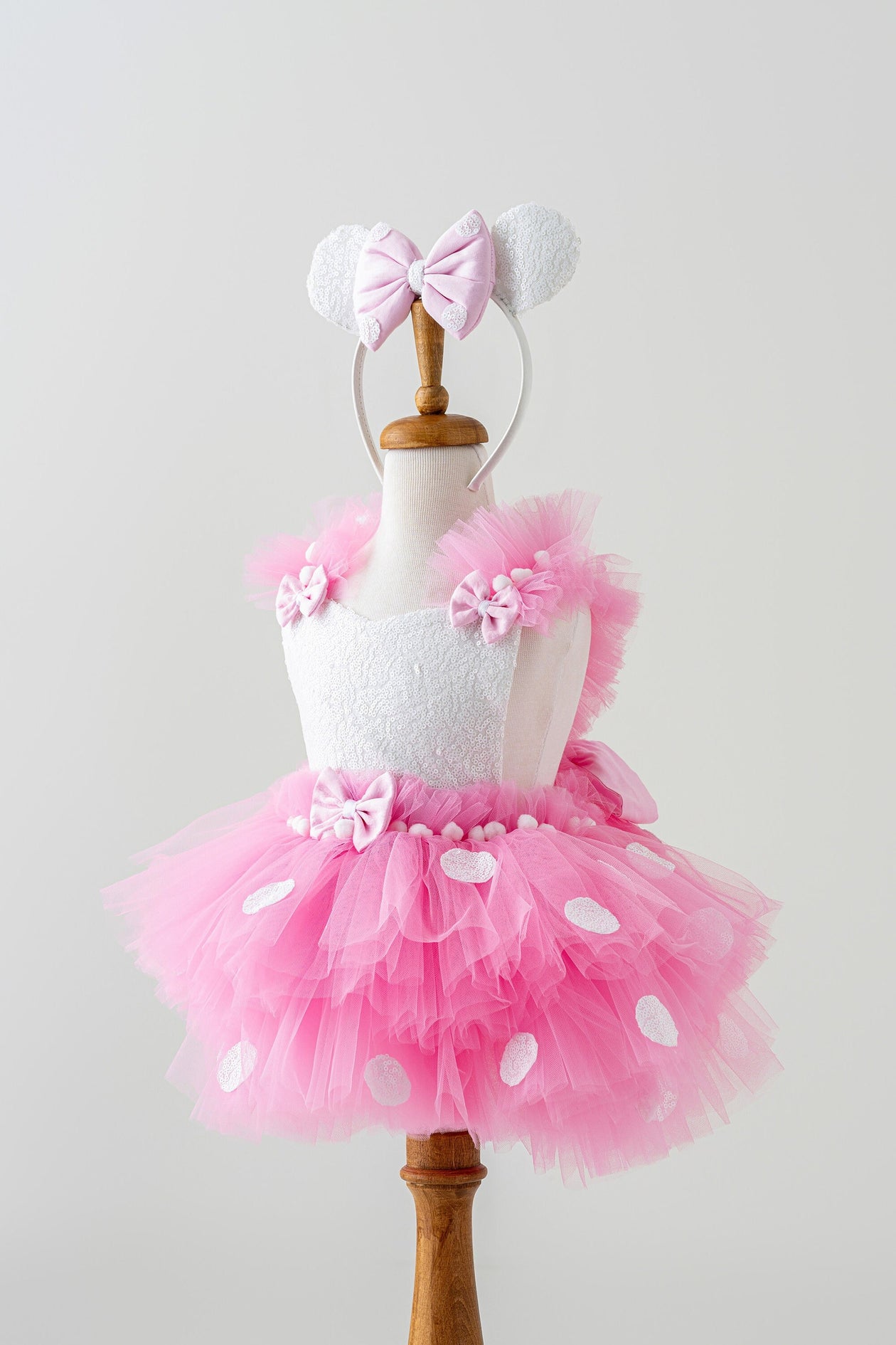 minnie mouse pink polka dot dress Disney Minnie Mouse Pink Polka Dot Dress Stuffed Animal Doll- 16 Plush Toy
