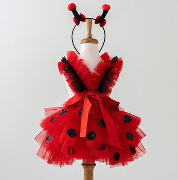 white christmas dresses Gentleman & Ladybug Dress 18-24 Months