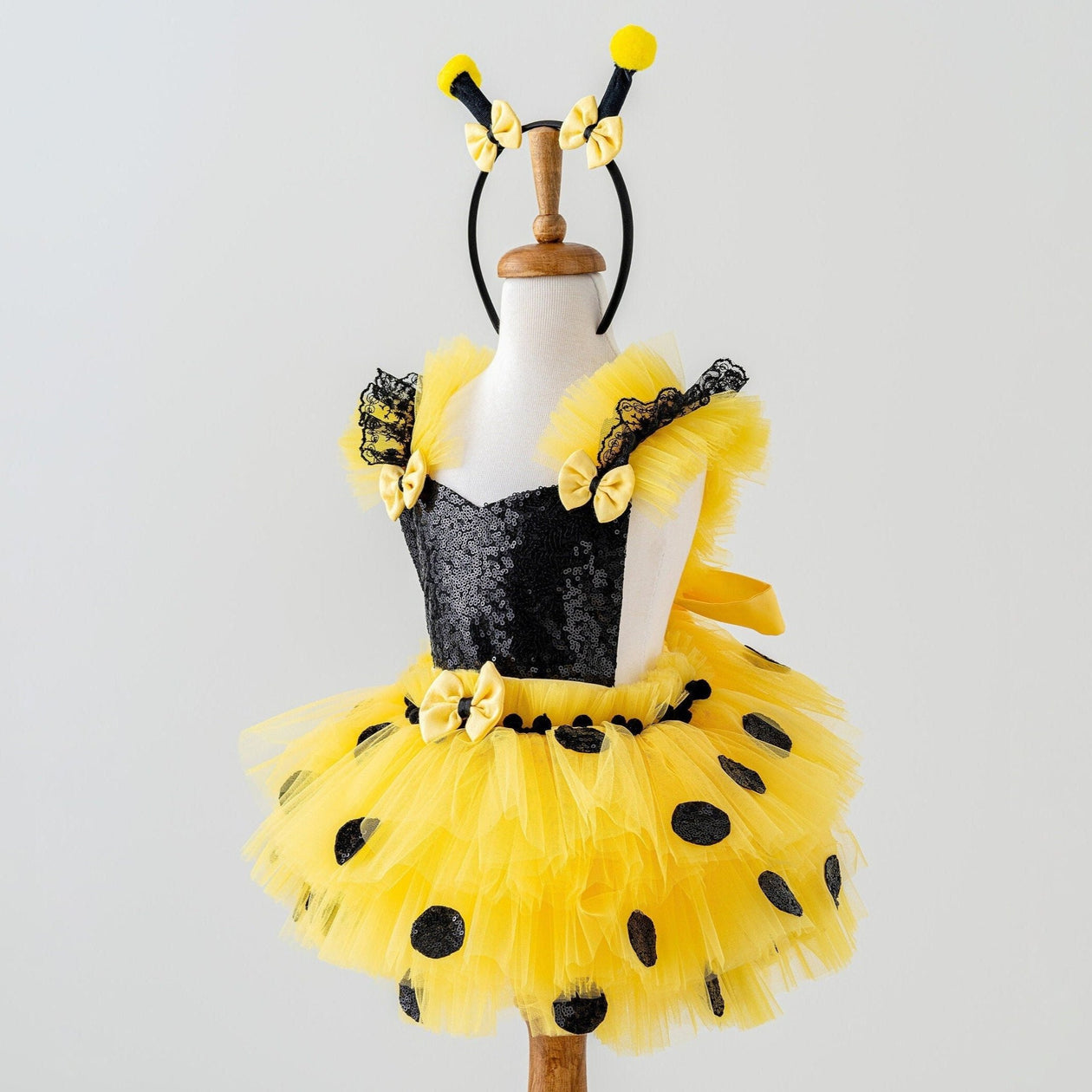 Bee Tulle Costume for Toddlers Birthday Halloween Outfit 0-3 months