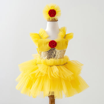 princess dress 3t Flower Girl Sequined Dress Toddler Birthday Party Dress She will truly be the Queen of the Kingdom with this sweet wand Posh Peanut Girl's Disney Tiana