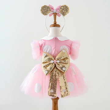 slim fit dress slacks Order Pink and Gold Minnie Mouse Costume for Baby – Costumes Club