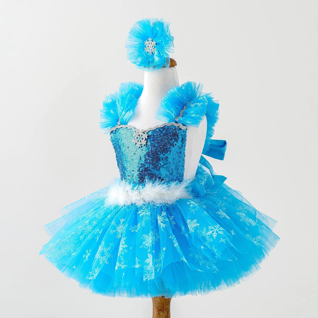 birthday princess tutu dress Personalised Girls Summer Tutu Dress Princess Belle – Little Secrets main image 1