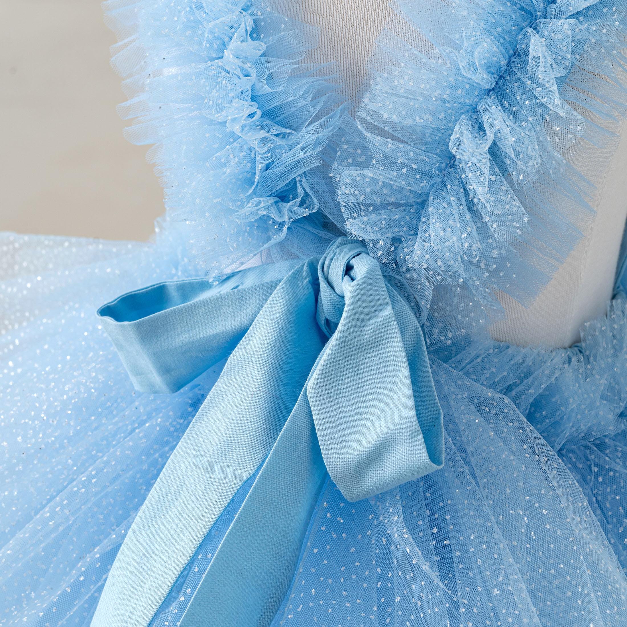 Blue Silvery Birthday Costume 3 year Blue Silvery Birthday Costume 3 year