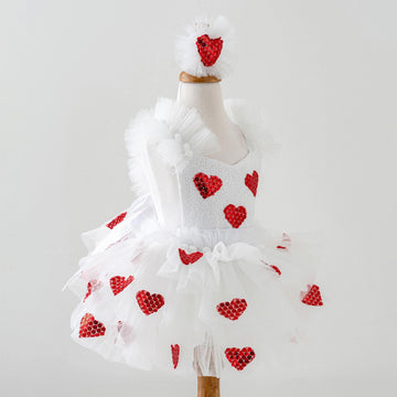 toddler valentines dress Enchanting Elegance Valentine's Day Outfit for Baby Girls - 9-12 Months
