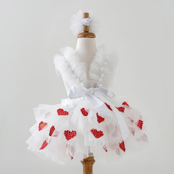 Enchanting Elegance Valentine's Day Outfit for Baby Girls - 9-12 Months