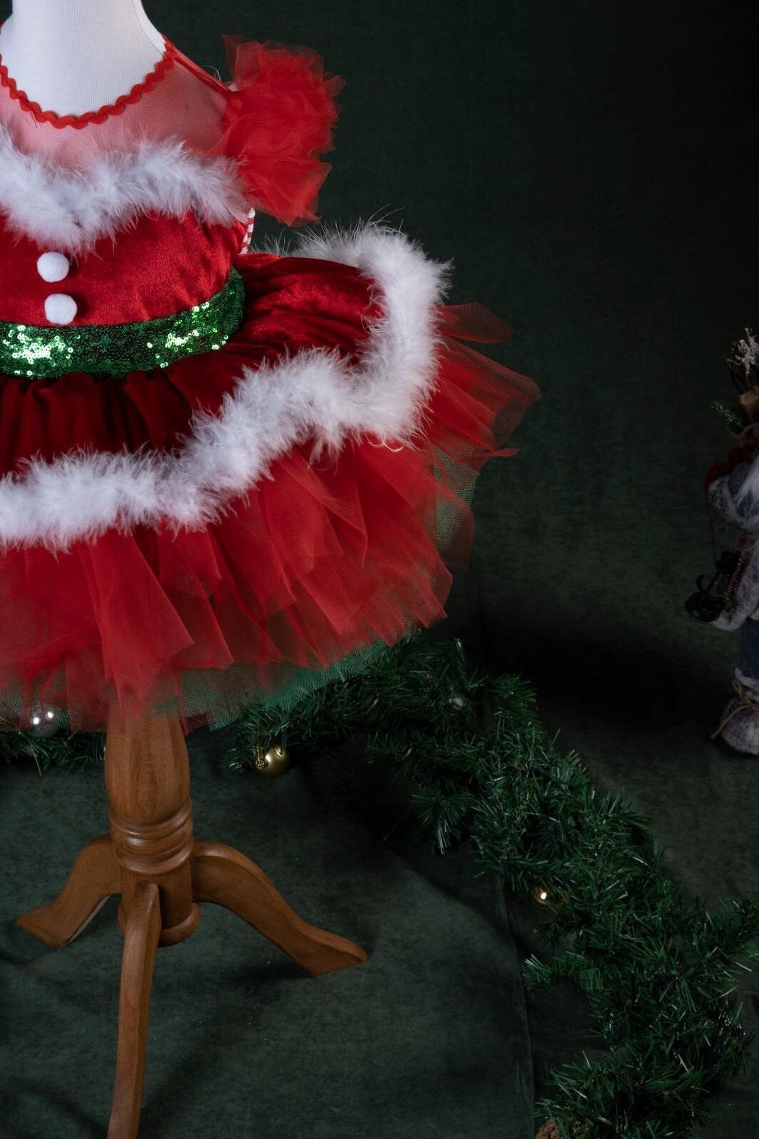 christmas themed dresses Girls' Pink Twirl Dress Flare Silhouette Girl's Christmas Dresses | Tipsy